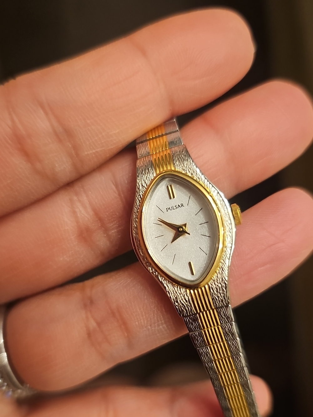 VINTAGE Women's Gold and Silver Watch